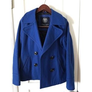 Royal blue pea coat